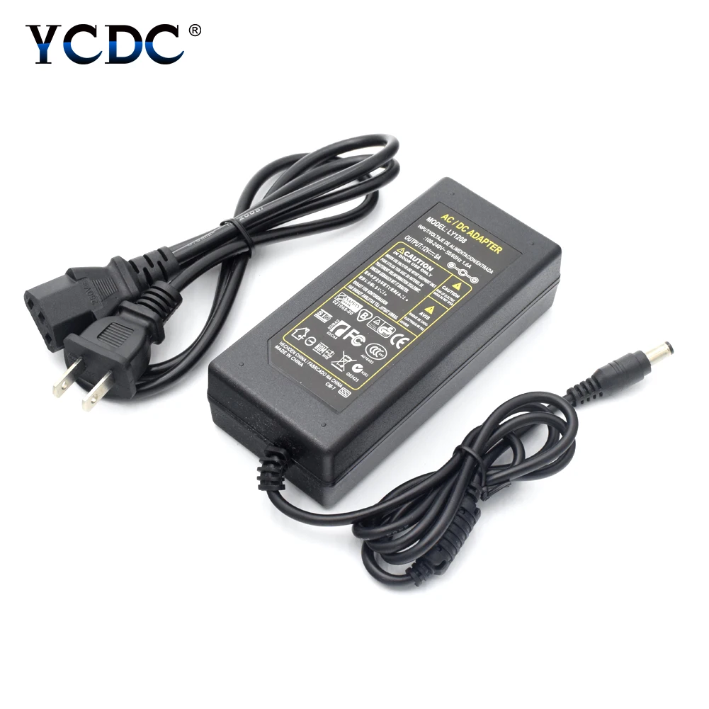 

AC 100V-240V to DC 12V 8A Power Supply Adapter 12 V Volt lighting transformer Converter For LED strip light 12V 8A EU US
