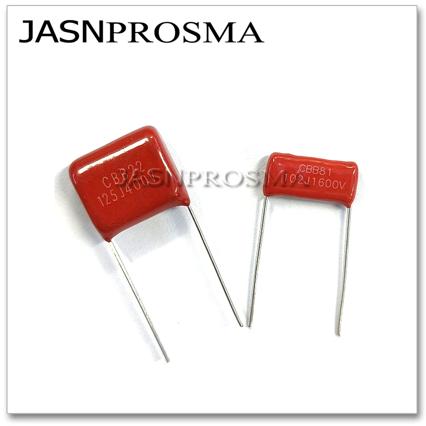 Конденсатор JASNPROSMA CBB шаг 15 мм 250 В 400 630 1000 1 кВ 500 шт