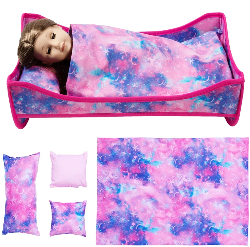 

2 шт. аксессуары для кукол кроватка для куклы-кроватка для куклы 18 дюймов и доска для куклы для американской куклы 18 дюймов