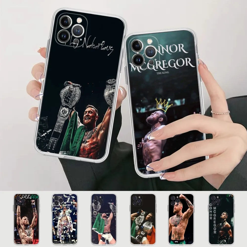 C-Conor M-McGregor Boxing Phone Case Silicone Soft for iphone 16 15 14 13 12 11 Pro Mini XS MAX Plus X Cover