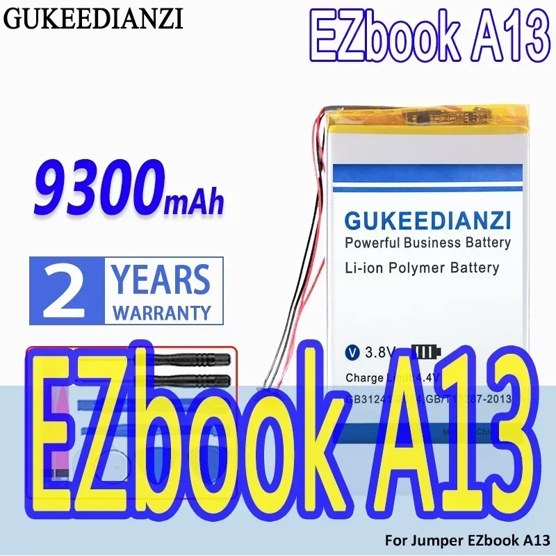 Аккумулятор GUKEEDIANZI большой емкости 9300 мАч для Jumper EZbook A13 аккумуляторы планшетных