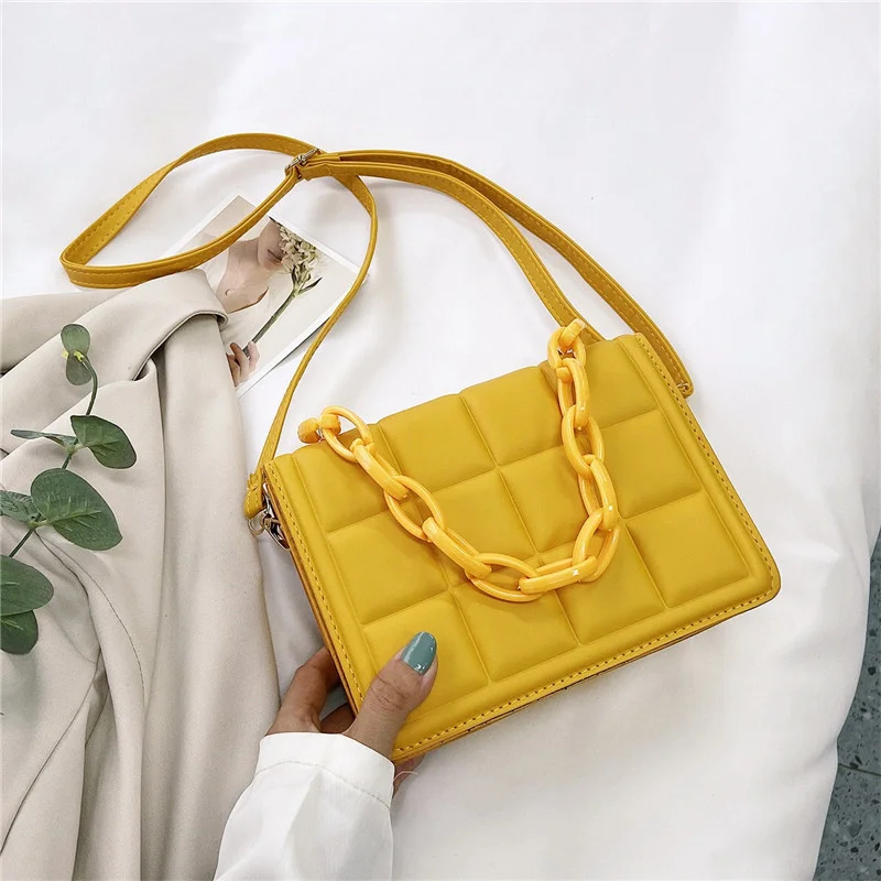 Small Purse Bag Female 2023 New Fashion Chain Single Shoulder Messenger Simple Portable Square Crossbody Mini Handbag Woman