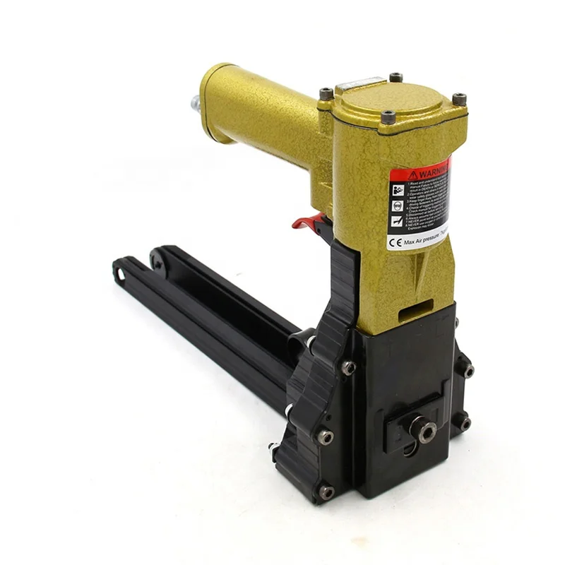 

pneumatic arm stapler for carton box stitcher packing machine and corrugated cardboard nailing tool