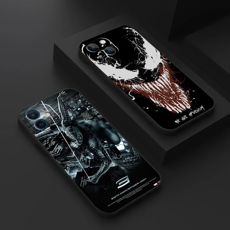 

Marvel Venom Spiderman For Apple iPhone 13 12 11 Pro 12 13 Mini X XR XS Max 5 6 6S 7 8 Plus SE2020 Phone Case Funda