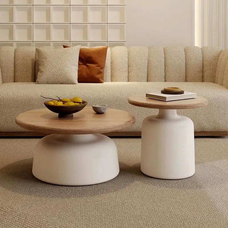Minimalist Wood Coffee Table Luxury Center Aesthetic Designer Side Writing Service Mesas Bajas Living Room Furniture