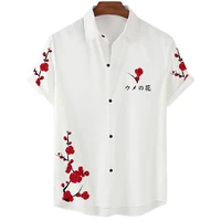 2022 flower shirt hawaiian shirt men clothes loose breathable mens shirts summer male shirt street casual short sleeve tops 5xl