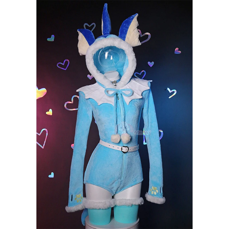 Костюм для косплея из аниме Vaporeon женские пикантные фланелевые гольфы костюм