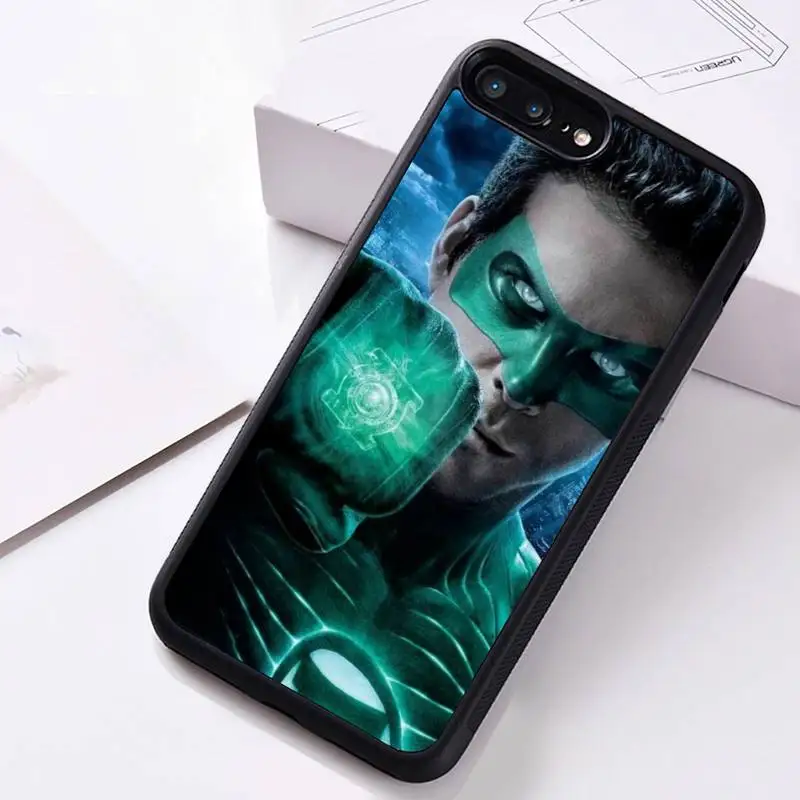 

Green Lantern Phone Case Rubber For iphone 12 11 Pro Max Mini XS Max 8 7 6 6S Plus X 5S SE 2020 XR cover