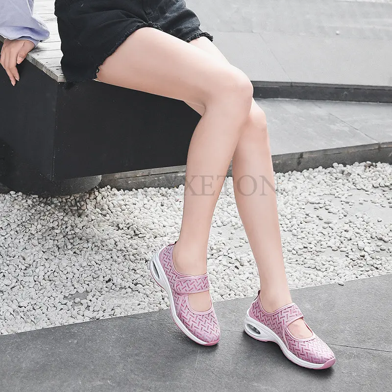 Women Shoes Breathable Walk Mesh Flat Casual Shoe Lady Sneaker Women Tenis Feminino Shoes Lady Mesh Summer Shoes
