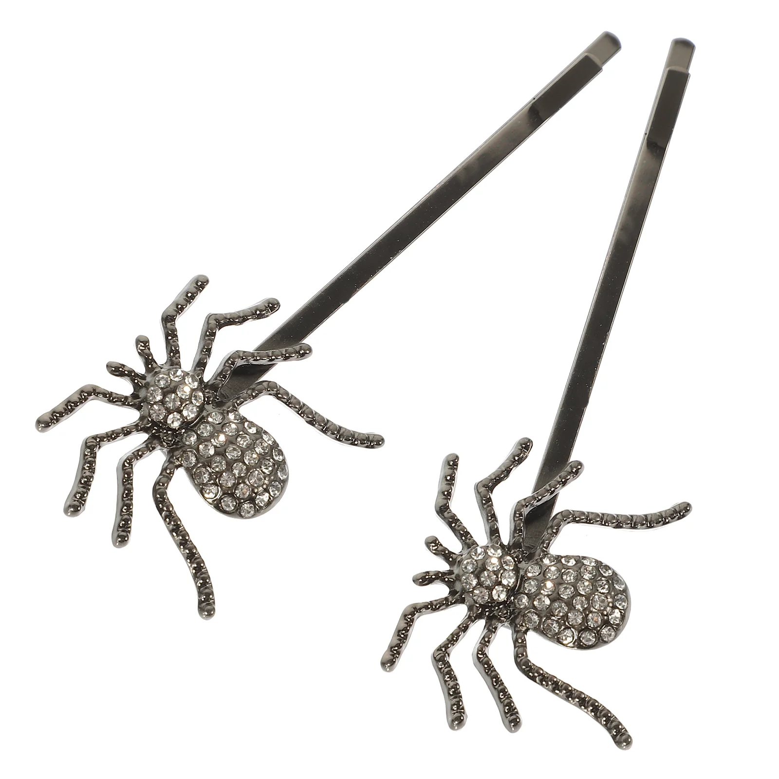 

2 Pcs Rhinestone Bobby Pin Hair Clips Vintage Small Bride Hairpin Barrette Iron Accessories
