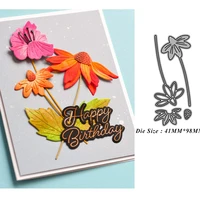 spring daisy flower frame metal cutting dies stencil background die cut scrapbooking stamp craft christmas wedding card diy