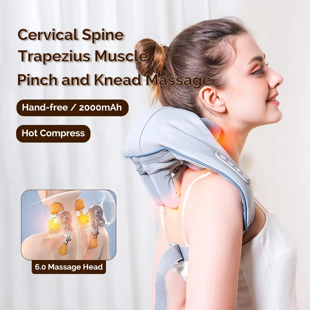 Электрический массажер для шеи и плеч Monclique брендовый композитный материал