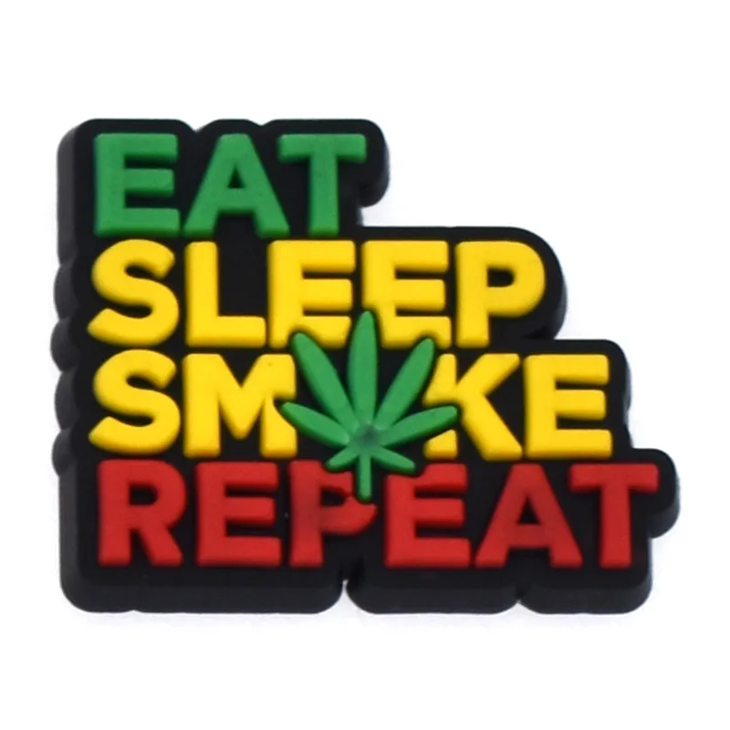 1Pcs Weed Shoe Charms Accessories Fits for Crocs Boys Girls Kids Women Teens Christmas Gifts Birthday Party Favors Pins