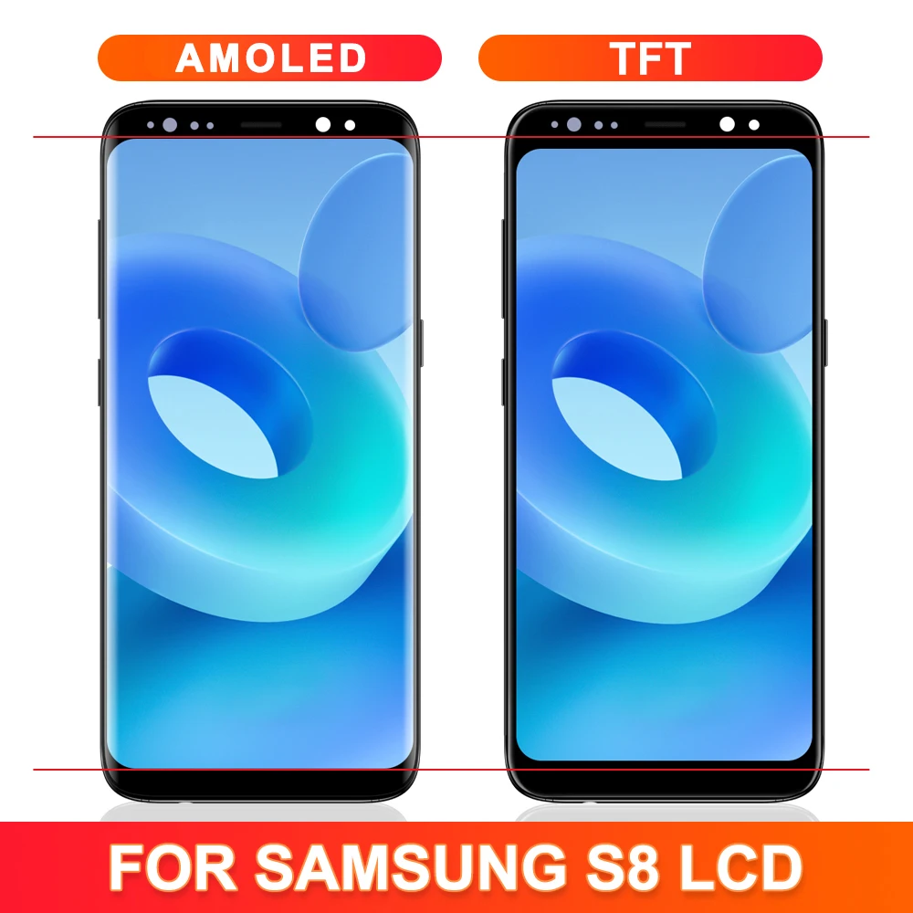 100% протестированный S8 TFT ЖК-дисплей для Samsung Galaxy G950 SM-G950FD сменный преобразователь
