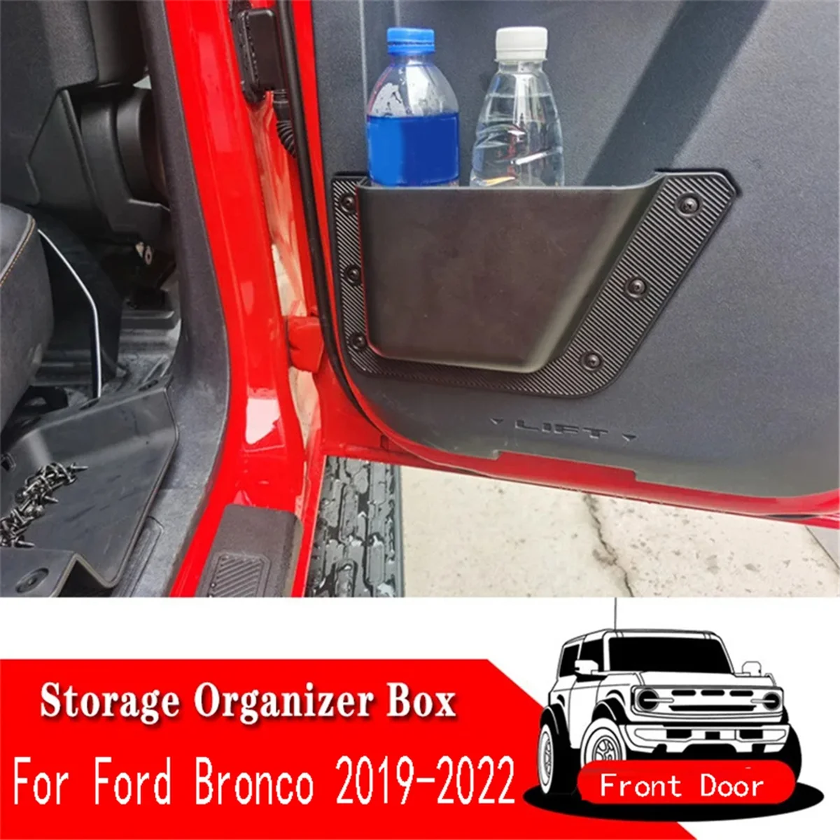 Автомобильные аксессуары для Ford Bronco 2019 2022 2/4 дверь передняя карман ящик хранения