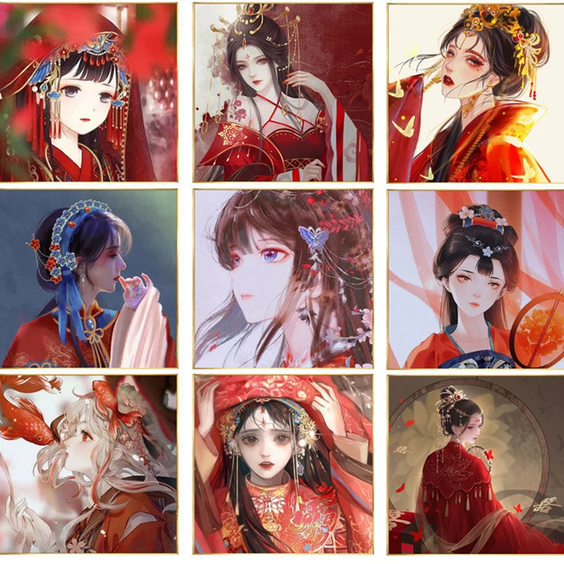 

5d Diamond Painting Ancient Beauty DIY Full Diamond Chinese Style Living Room Hanging Painting Cross Stitch Diamond Accessories