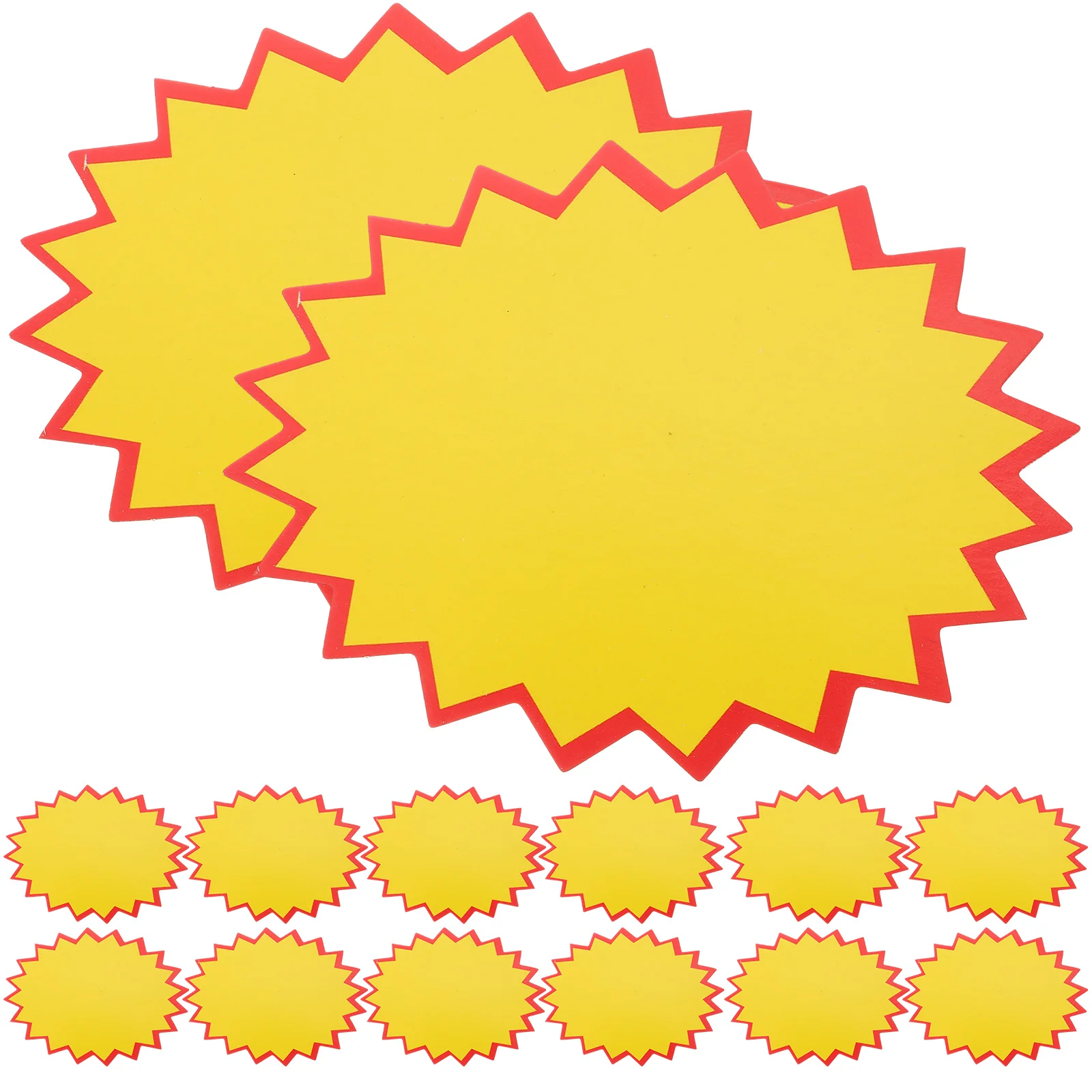 

100 Sheets Label Star Sticker Paper Price Tag Goods Commodity Signs Advertisement Tags Jam Advertising Stickers