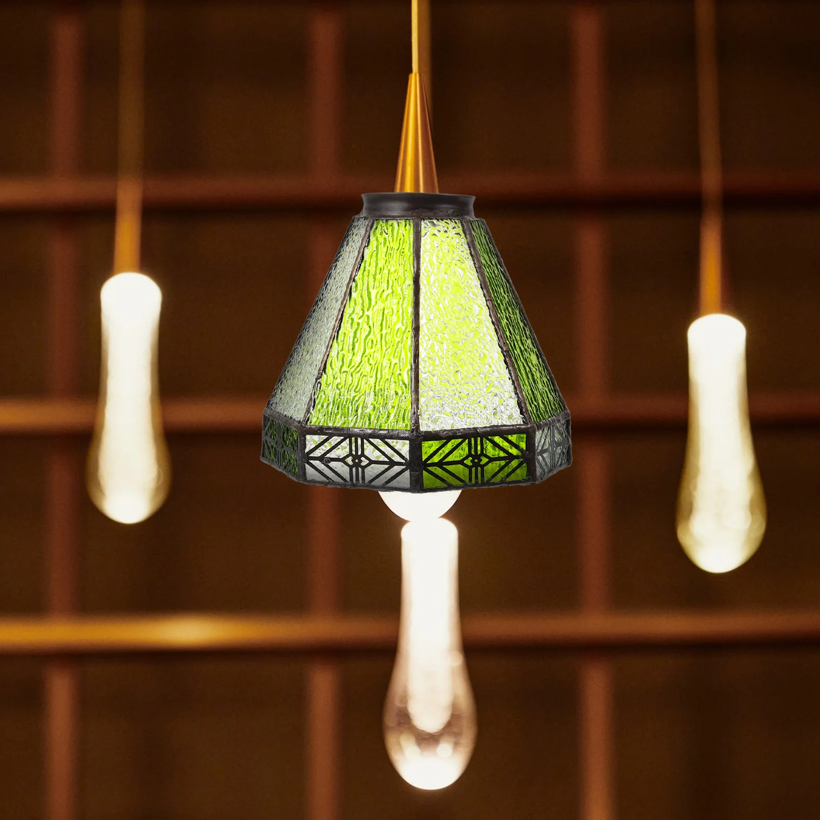 

Glass Lamp Shade Chandelier Lamp Shade Mediterranean Restaurant Lamp Shade Decoration