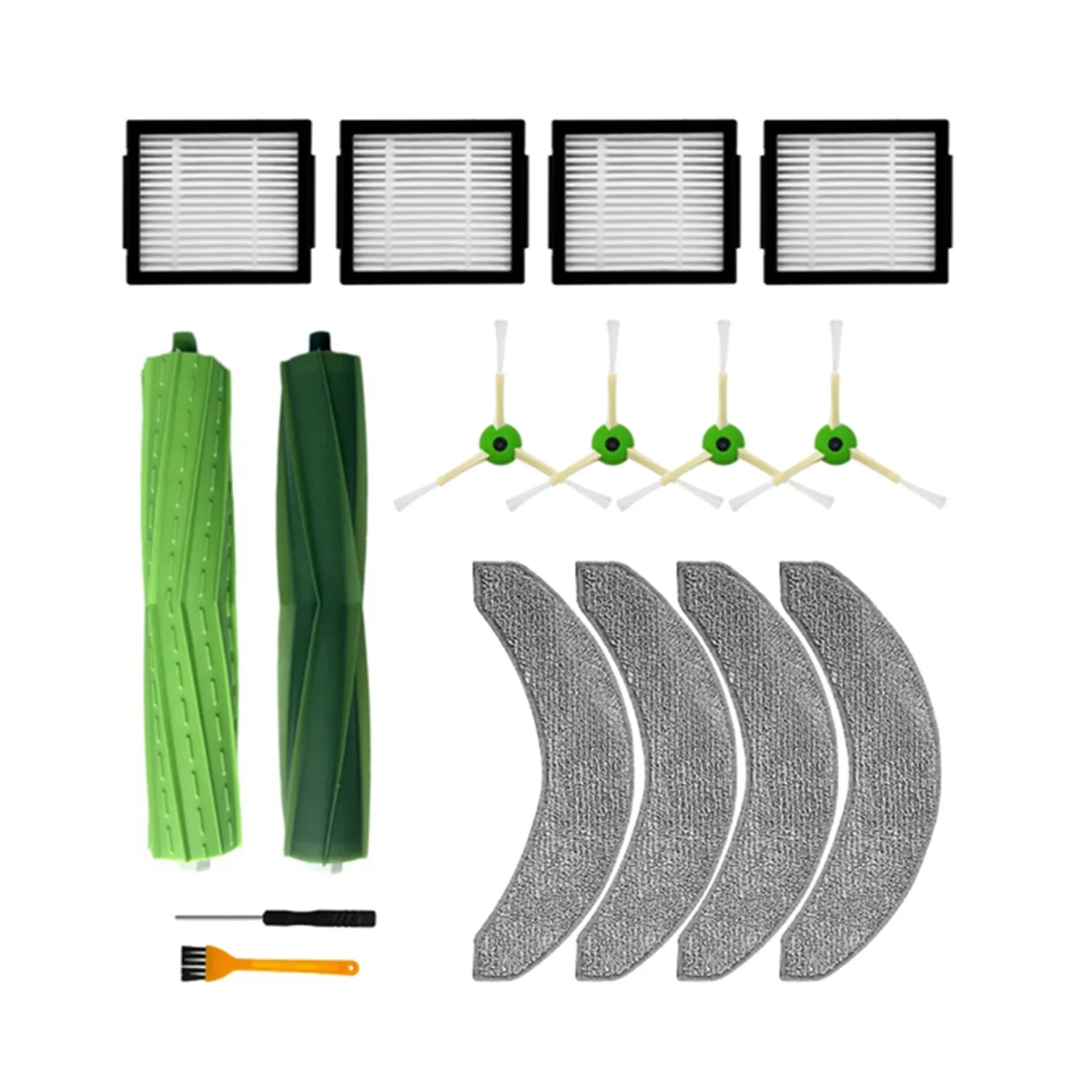 

For Combo J7+ Robot Vacuum Cleaner Main Side Brush Dust Bag Replacement Attachment Kit Accessories