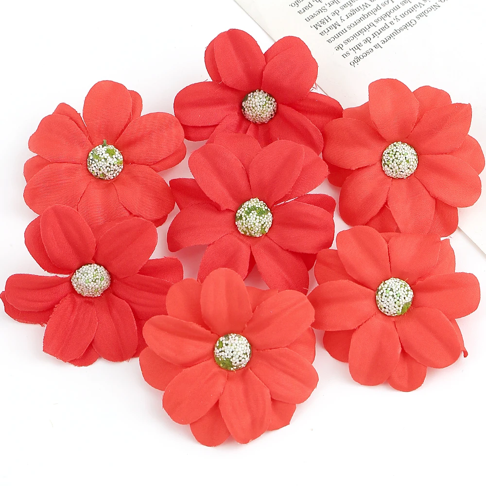 

Искусственные цветы ромашки HUAYUXIANG 50 шт.