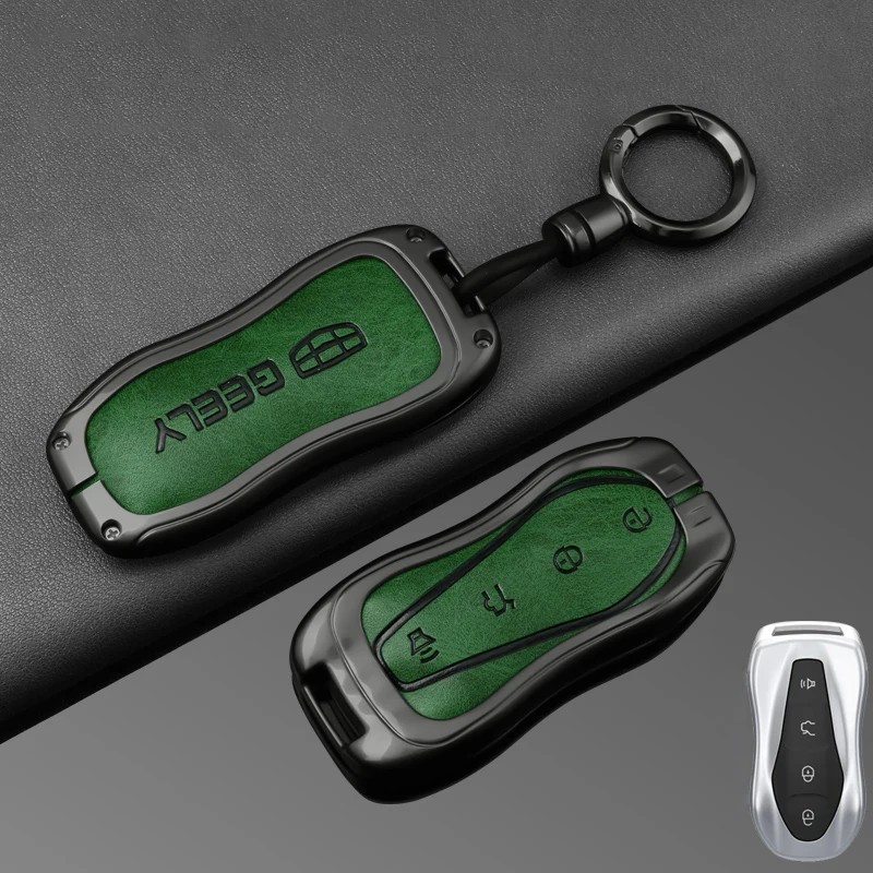 Чехол для автомобильного ключа из цинкового сплава держатель полная защита Geely