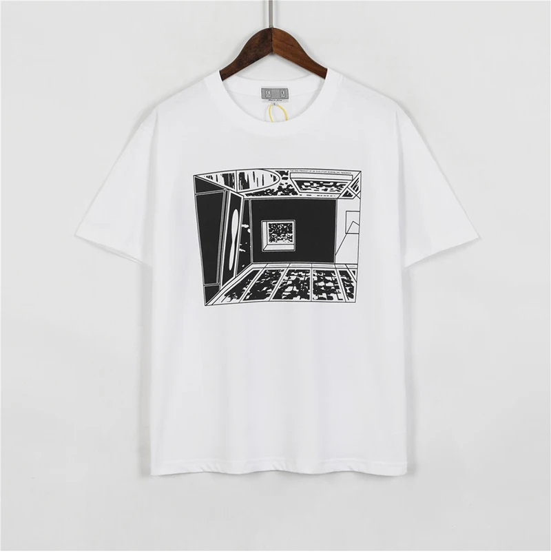 

CAVEMPT T Shirt Tunnel Print Men Women 1:1 Oversize C.E White Short Sleeves