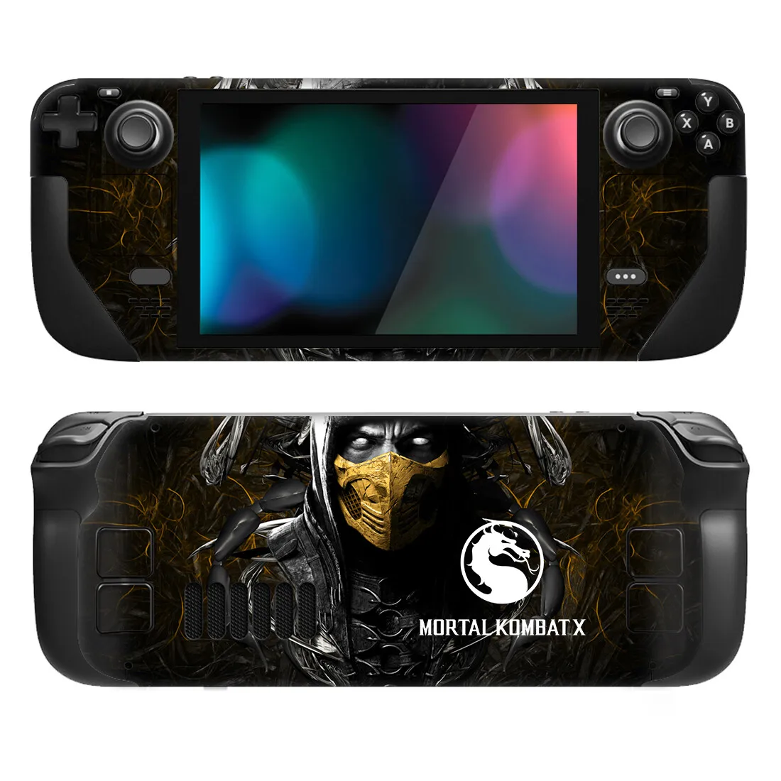 

MORTAL KOMBA Style Skin Vinyl for Steam Deck Console Full Set Protective Decal Wrapping Cover For Valve Console Premium Stickers
