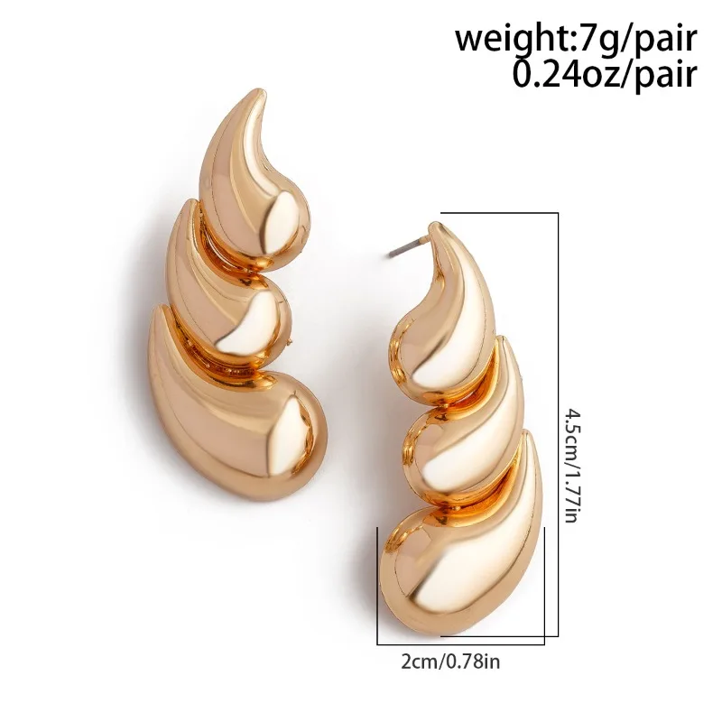 Модные геометрические капельки персонализированные серьги для женщин в