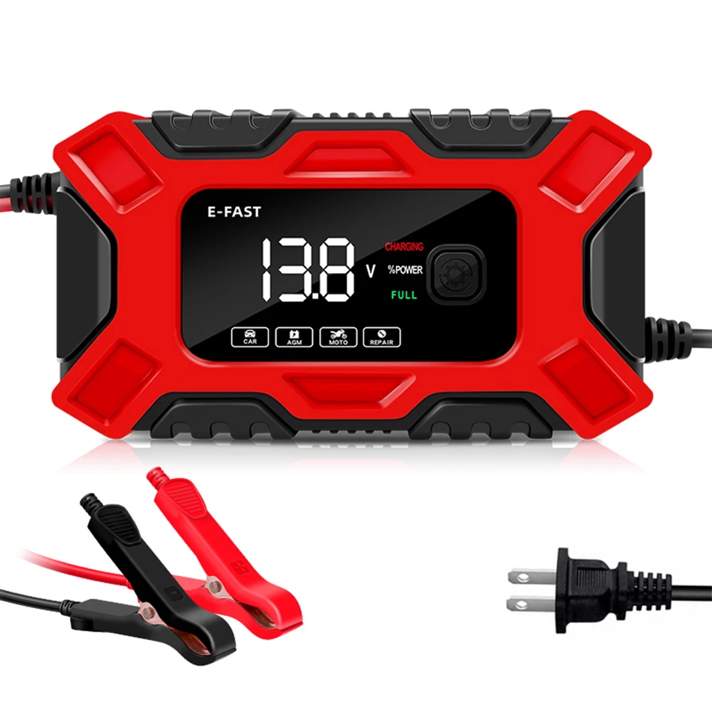 

Автомобильное зарядное устройство для аккумуляторов 12 В с ЖК-дисплеем и функцией быстрой зарядки