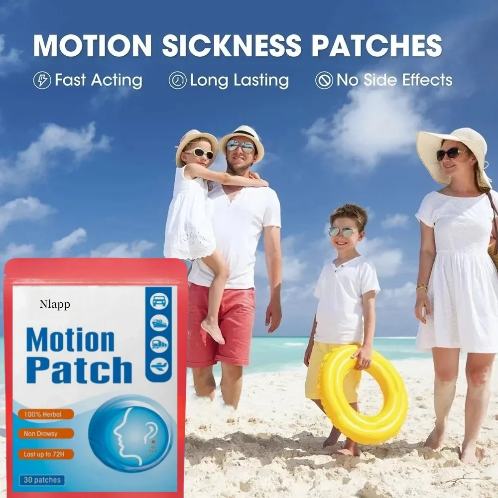 Пластырь от укачивания 30 шт. пластыри за ухом для путешествий круизным кораблем