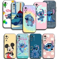 disney stitch miqi phone cases for xiaomi poco x3 gt x3 pro m3 poco m3 pro x3 nfc x3 mi 11 mi 11 lite cases back cover carcasa