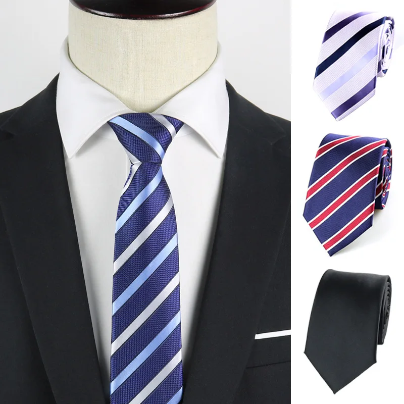 

7 Cm Tie Smooth Necktie Striped Ties Business Wedding Gravata Thin Tie Men Gravata De Luxo Masculino Cadeau Homme