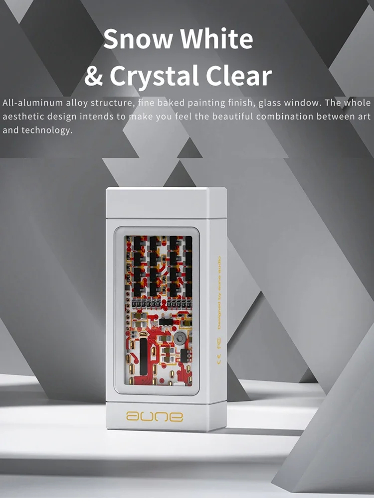 Aune YUKI Портативный декодирующий усилитель HiFi ЦАП AMP Dual CS43198 PCM32bit/768k DSD256 Полностью