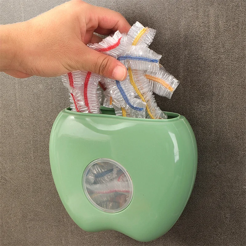 

Wall-mounted Plastic Wrap Storage Rack Cling Film Organizer Dustproof Box Multifunctional Plastic Wrap Box Home Kitchen Storage