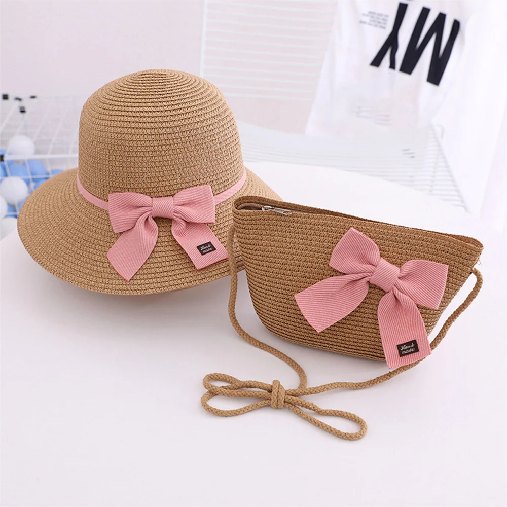 Bear Leader/Аксессуары для малышей 2023 г. Летняя детская соломенная шляпа со шнуровкой