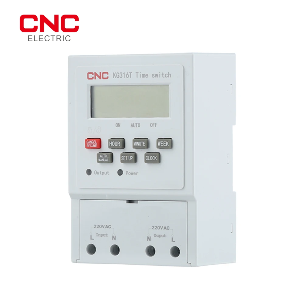 CNC KG316T таймерный переключатель на DIN-рейку 220 В реле времени уличная лампа