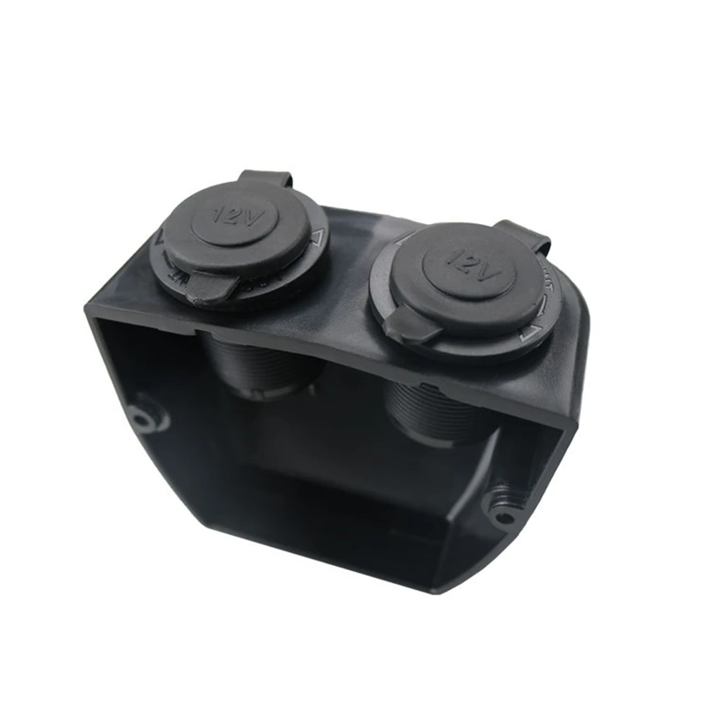 

Brand New Power Socket Power Adapter Black Cigar Lighter Dual Port Motorbike