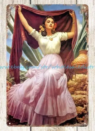 Современные испанские мексиканские художественные металлические жестяные