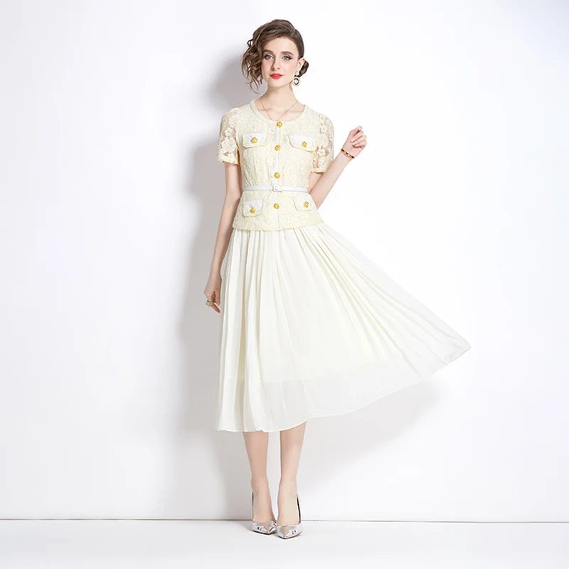 Женское шифоновое платье миди дизайнерское плиссированное с квадратным вырезом