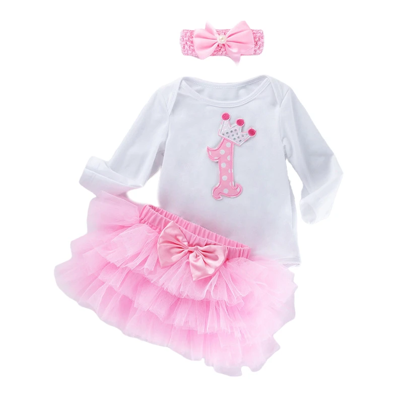 

1 Year Birthday Dress Lace Baptism Christmas Dresses Vestido Infantil Bowknot Princess Dresses for Wedding Party Ball Gown