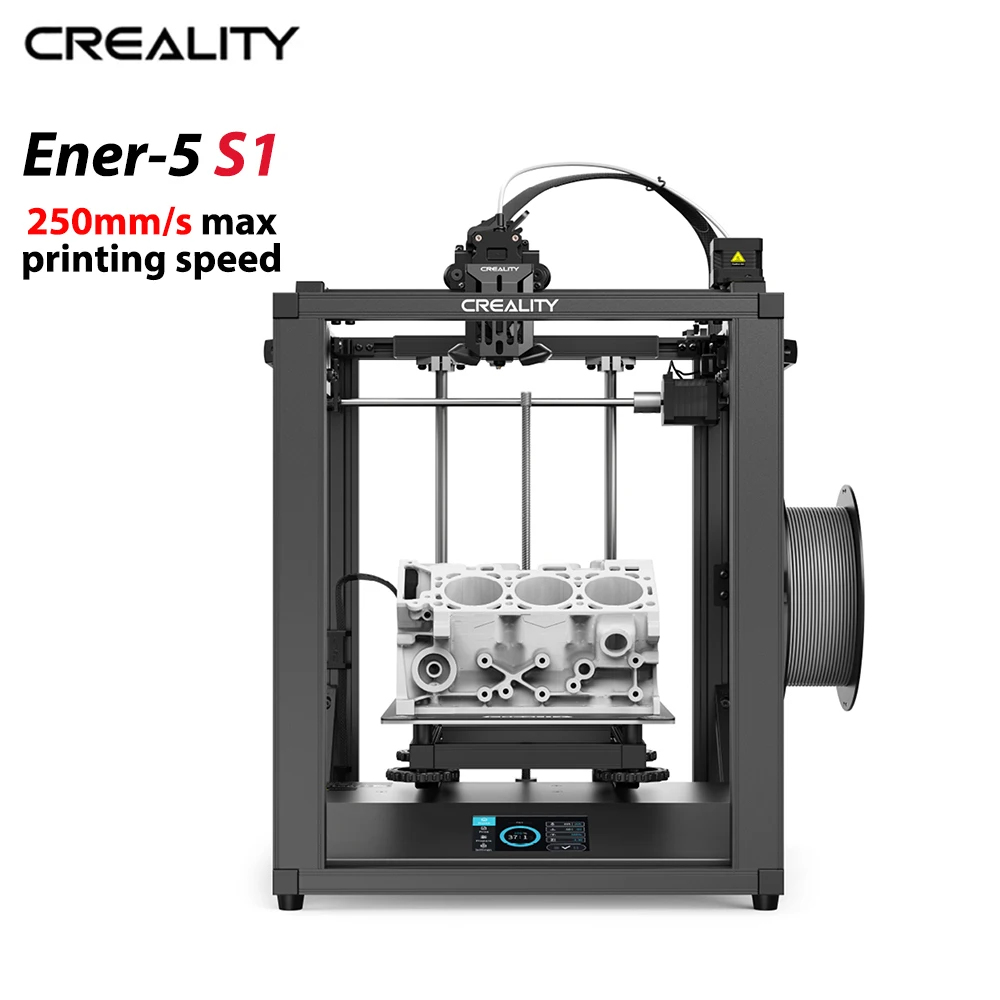 

3D-принтер CREALITY 3D Ender-5 S1, 3D принтер 250 мм/с, быстрая печать, двойная передача, прямой экструдер с автоматическим выравниванием, x мм