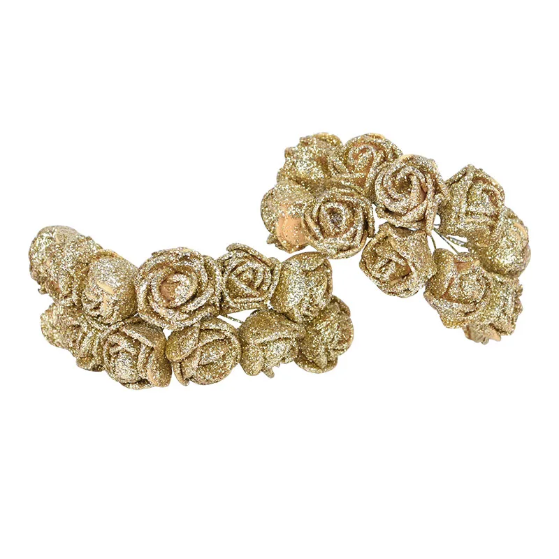 

Искусственные розы CYZQ, золотой розовый, 2 см