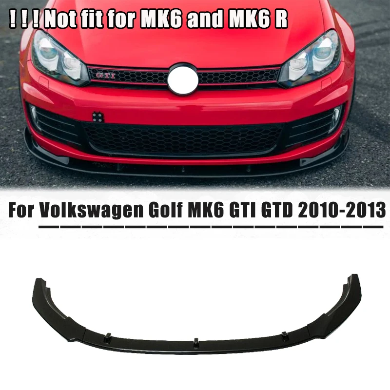 

Для Volkswagen Golf 6 MK6 GTI/GTD 2010-2013 (не для 6 или 6 R), передний бампер, губа, спойлер, сплиттер, модификация кузова автомобиля