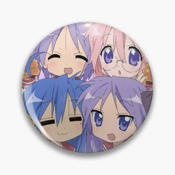 Lucky Star Choco Cornet иллюстрация мягкая кнопка булавка шляпа мультфильм на лацкане