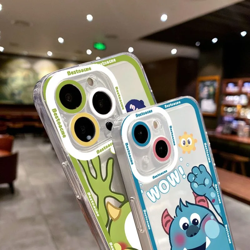 New Cute Monsters Phone Case For TECNO CAMON 30 20 POVA 6 5 SPARK 10 Infinix Smart 8 7 Note Hot 40 30i 20i Pro Transparent Cover