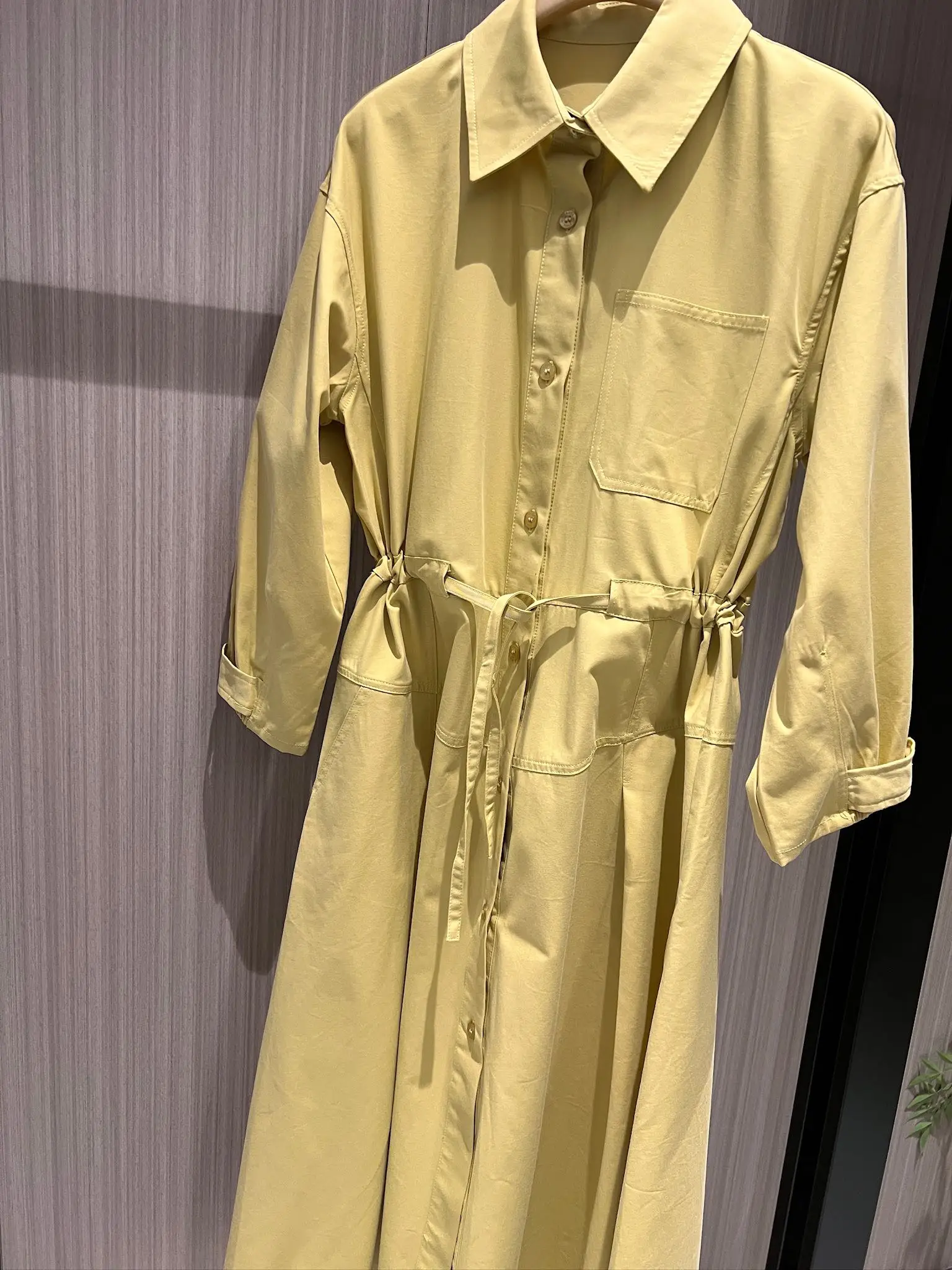 Женская одежда 2024 платье-рубашка на шнурке весна-лето новинка 0811