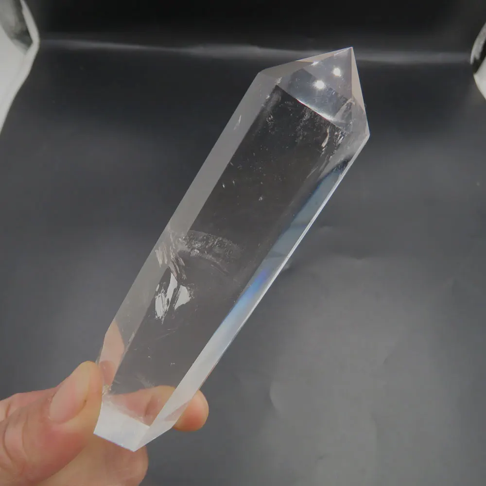 

New 115g AAAA Natural Clear Quartz Single Terminated Crystal Wand Reiki Healing Fengshui Home Decoration