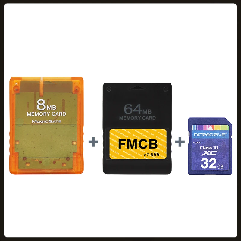 Адаптер для SD-карты MX4SIO SIO2SD DIY игровых консолей PS2 + V1.966 64 Мб FMCB OPL1.2.0