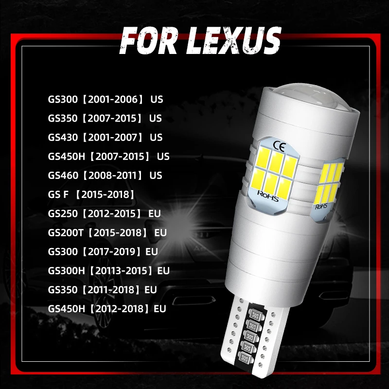 2 ×светодиодные лампы задсветильник хода W16W 921 для Lexus GS300 GS350 GS430 GS450H GS460 GS F GS250 GS200T
