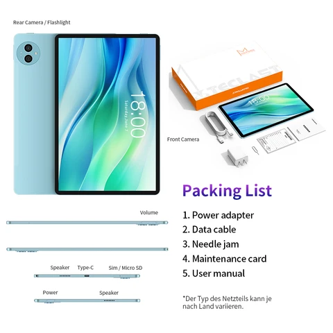 Teclast P50 планшет 11" Android 14 6ГБ/128ГБ
